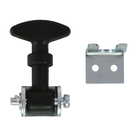 Buyers Products 2-1/2 Inch Mini Easy Grip Rubber Hood Catch With Bracket WJ202